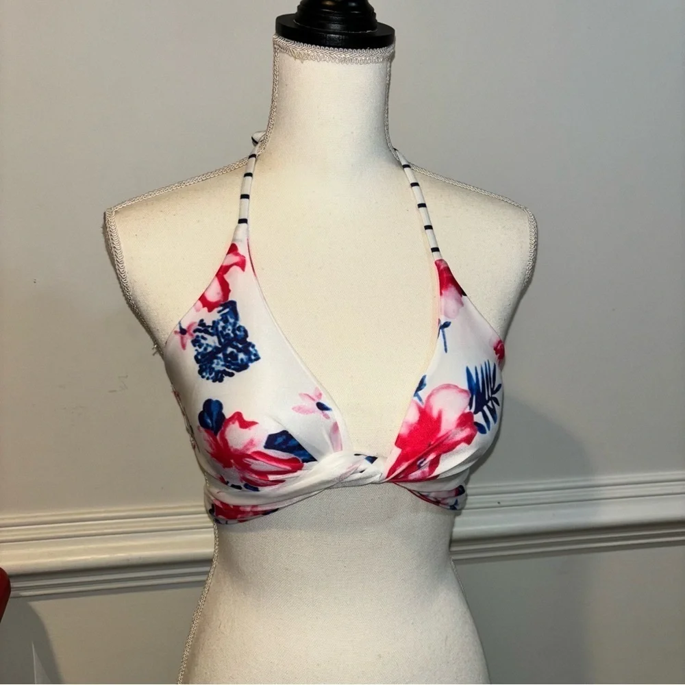 Floral Swim Bikini Top, sz M